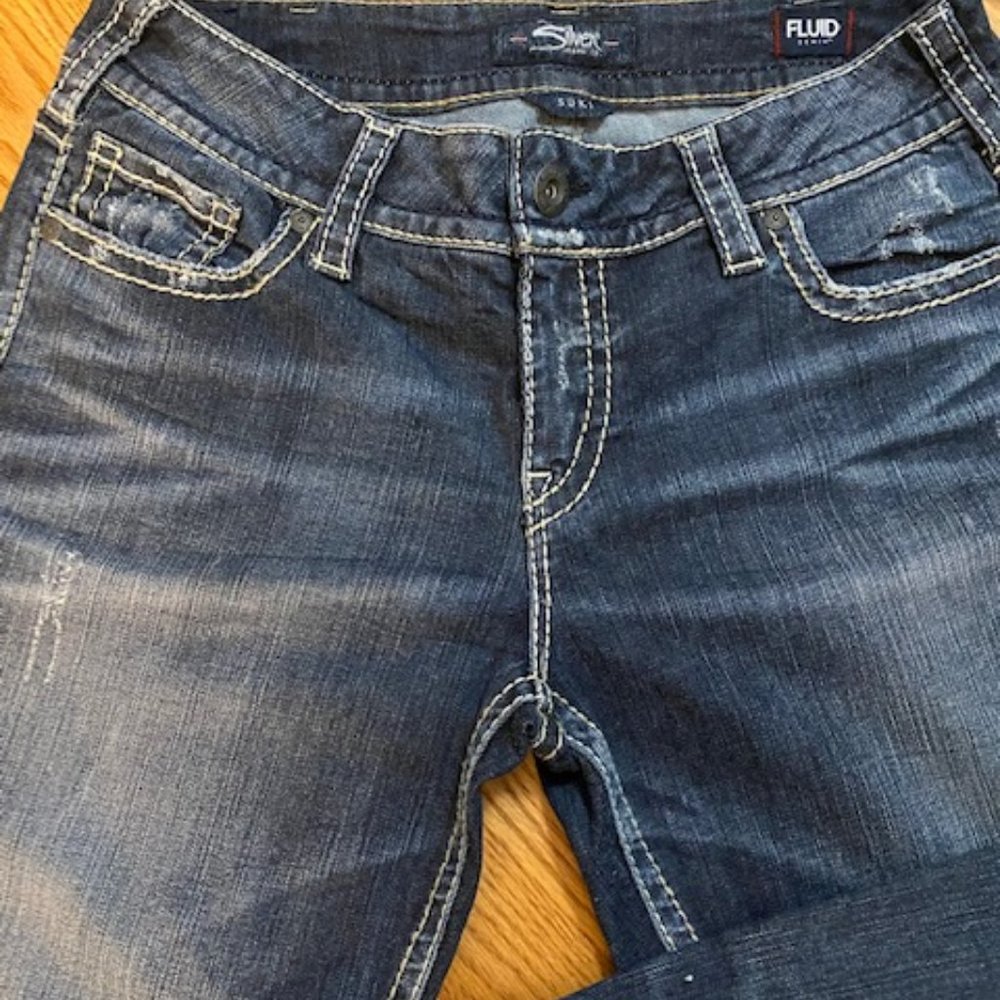 Silver Jeans Suki Mide Rise Straight Jeans